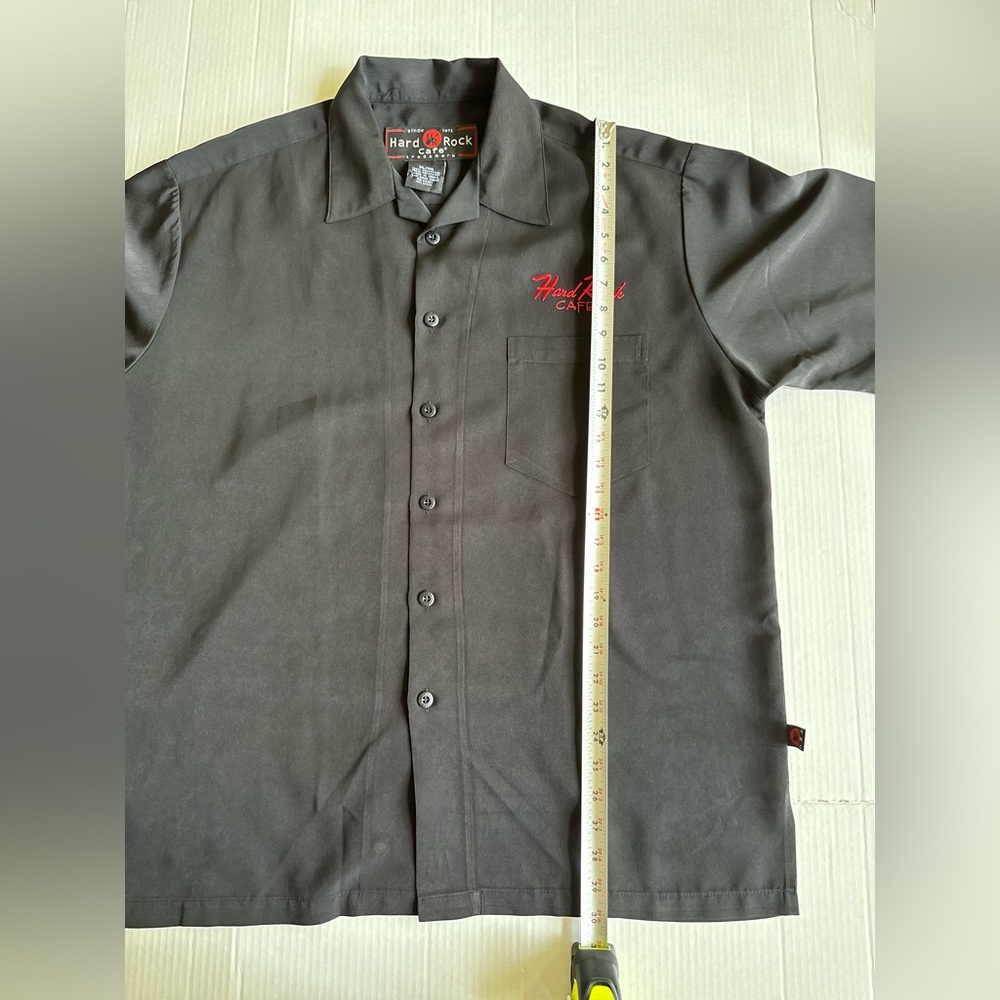 Hard‎ Rock Cafe Black Shirt Mens XL La Jolla Button Up - Picture 6 of 7